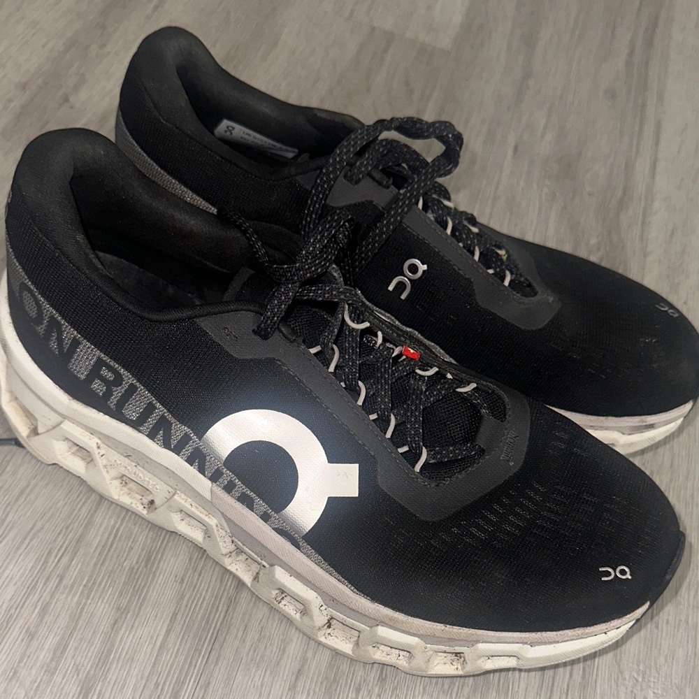 On Running Black and White Sneakers